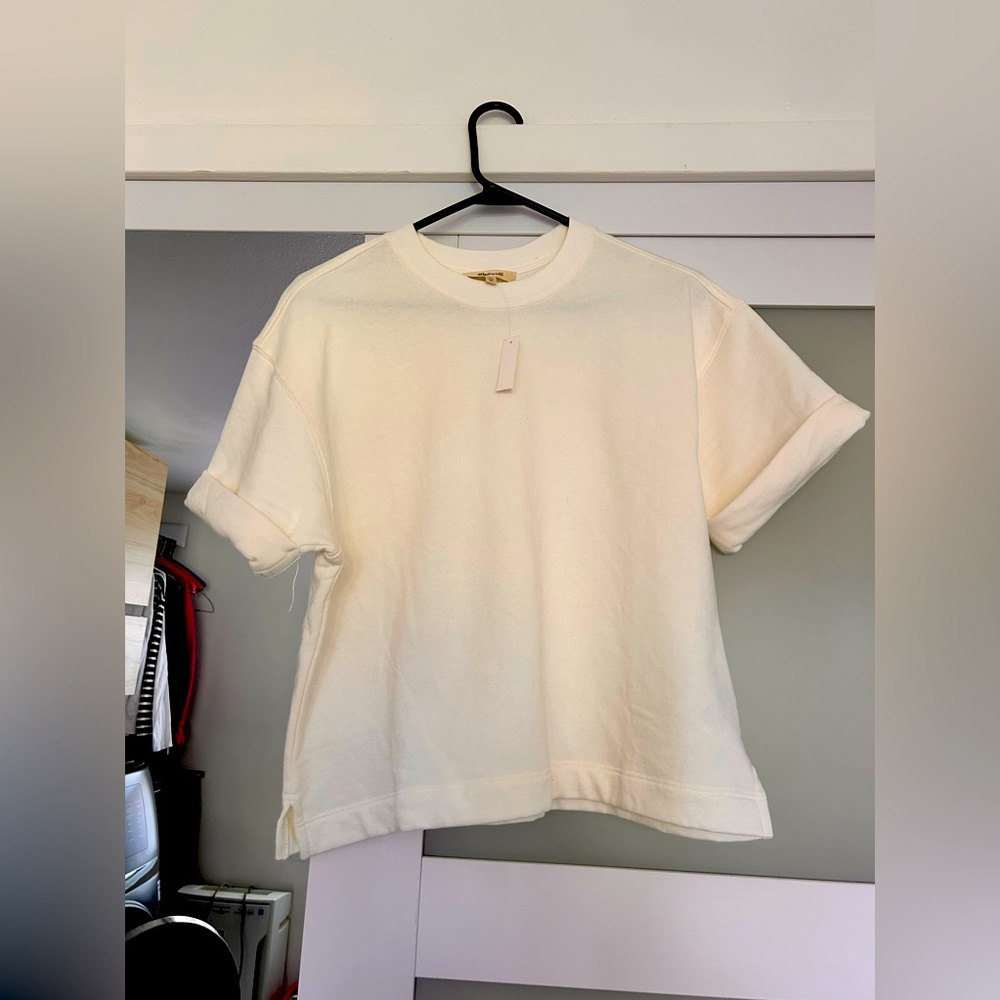 Madewell sweatshirt tee. Size XS. NWT.